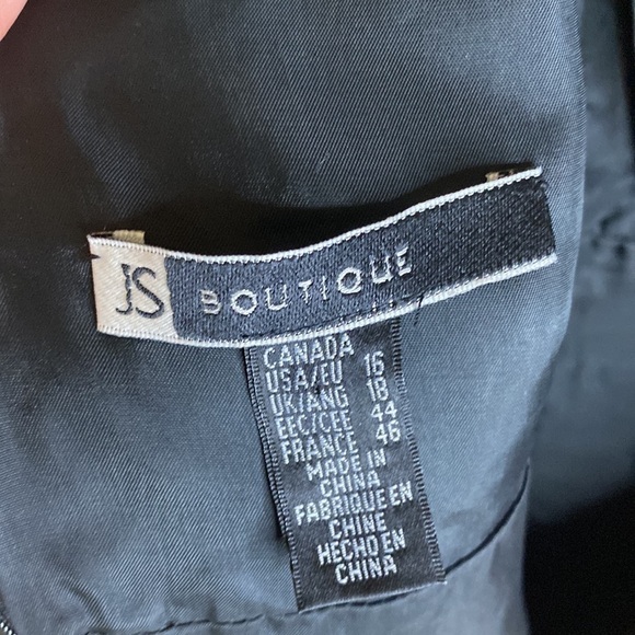 JS Boutique Black Formal Bodycon Dress with Sweetheart Neckline Size L - Picture 13 of 16